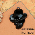 Black Celestial Skull and Wing Alloy Pendants in 10 Styles view 12