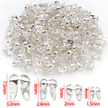 Double Hole Ball Chain End Clamps in Four Sizes Jewelry Findings view 6