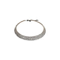 Silver Rhinestone Tennis Choker Single Double Triple Layer view 5