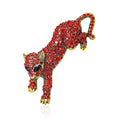 Rhinestone Leopard Brooch Decorative Metal Pin For Jackets And Lapels view 5