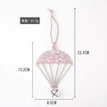 Rhinestone Parachute Bell Hanging Ornament Metal Tree Charm view 5