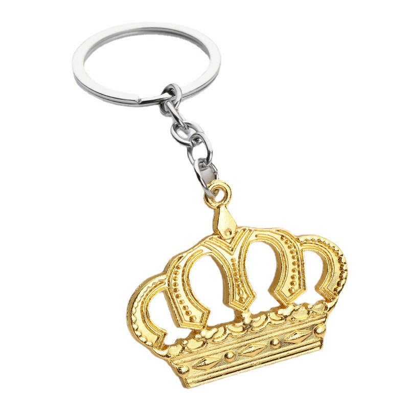 Mini Crown Zinc Alloy Car Keychain Waist Hang Accessory