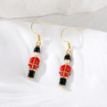 Gold Enamel UK Guard Boot Heel Sneaker Earrings 5 Styles view 2