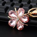 Mixed Crystal Drop and Star Petal Flower Keychains in Four Designs view 8