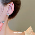 Iridescent Crystal Rabbit Stud Earrings Fashion Earrings view 4