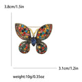 Full Crystal Butterfly Brooch in Five Jewel Tone Colors view 9