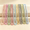 Nine Color Heart Bead Necklaces With Round Carabiner Clasps view 4
