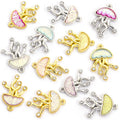 Crystal Jellyfish and Umbrella Charm Collection for Jewelry Making view 5