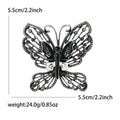 Openwork Butterfly Brooch With Random Mixed Crystal Colors view 7