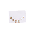 Gold Pearl Mother of Pearl Crystal Three Pair Stud Set view 5