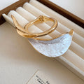 Pink Calla Lily Collar Necklace And Gold White Cuff view 6