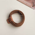 Coffee Brown Elastic Hair Ties Scrunchies Nine Style Mix view 8