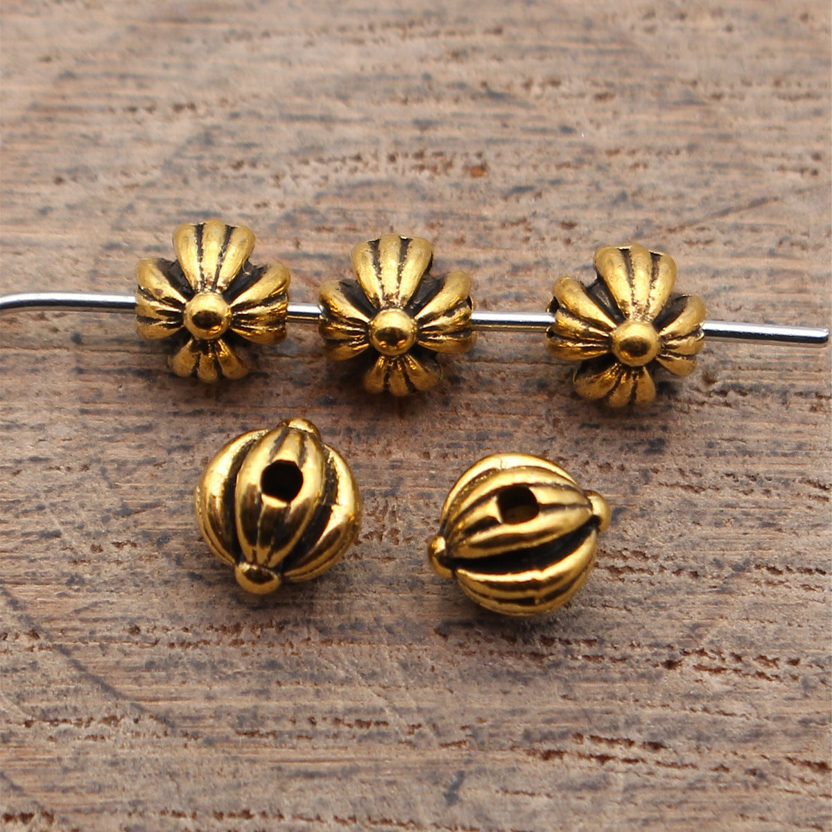 6.3x5.6x5.3mm 0.42g Multi-Color Zinc Alloy Cross Spacer Beads for DIY Bracelet Jewelry Making