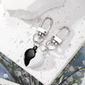 Matching Split Puffy Heart Clip Keychain Pairs in Five Colorways view 7