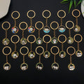 Round Panda Enamel Keychains in 10 Illustrated Scenes view 3