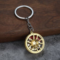 Metal Wheel Rim Tire Keychain Creative Car Accessory Gift