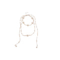 White Pearl Style Layered Tassel Necklace Fashion Jewelry view 5