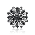 Crystal Sunburst Brooch in Four Color Arrangements view 1