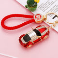 Jeweled Sports Car Keychains with Braided and Bare Wrist Loop Options view 6