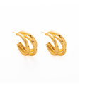Five Gold and Silver Layered and Dotted Hoop Earring Designs view 5