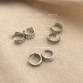 Silver Tone Ear Cuffs In Three Sculpted Textured Styles view 1
