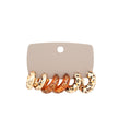 Leopard Print Chunky Hoop Earring Trio Jewelry Accessory view 5