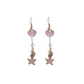 Gold Tone Coastal Charm Hook Earrings in Three Colors view 5