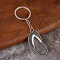 Flip Flop Charm Keychain In Eight Color And Antique Finish Styles view 9