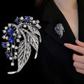 Leaf Openwork Metal Brooch Pin for Jackets and Lapels view 4