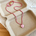 Colorful Beaded Bear and Flower Pendant Necklace in Three Styles view 8