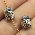 Buddha Head Bead in 5 Metal Finishes for Jewelry Making view 1