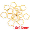 Geometric Outline Metal Charms in Star Moon Heart and Floral Shapes view 7