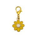 Enamel Daisy Flower Charm Gold Lobster Clasp Five Colors view 9