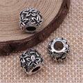Floral Filigree Round Large Hole Bead for Jewelry Making view 2