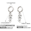 Crystal Leaf Cluster Earrings and Clasp Pendants in Gold and Silver Tone view 6