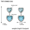 Lake-Blue Silver Earrings