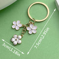 Rose, Sunflower and Blossom Charm Keychains in 23 Pictured Variations for Bags and Keys view 3