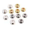 Donut Shaped Metal Stopper Beads With Silicone Cores in Three Finishes view 5