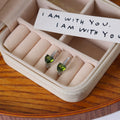 Heart Crystal Look Gold and Silver Small Huggie Earrings view 9
