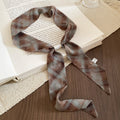 Printed Scarf Neck Tie in Five Color and Pattern Designs view 8