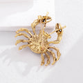 Crab Crystal Metal Brooch Pin for Jackets and Lapels view 4