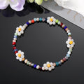 Colorful Faceted Bead Daisy Stretch Bracelets in Eleven Designs view 7