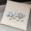 Pastel Crystal Flower Stud Earrings Fashion Jewelry view 8