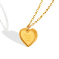 Gold Steel Heart Love You More Pendant Chain Necklace view 5