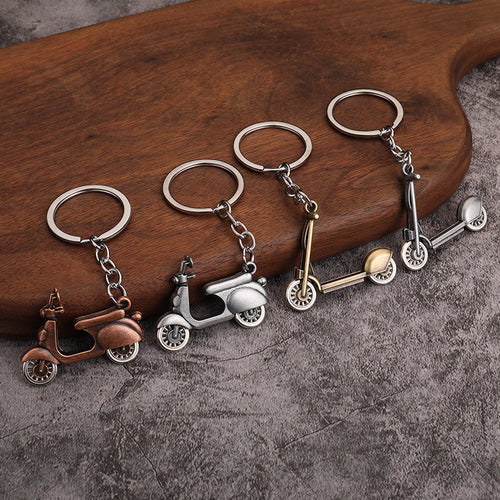 Zinc Alloy Scooter and Electric Bike Keychain Gift