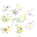 Colorful Rabbit and Turtle Enamel Alloy Charm Pendants view 2