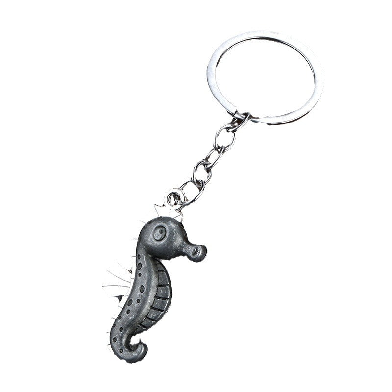 Creative Seahorse Zinc Alloy Keychain Bag Charm Gift