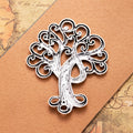 Scroll Branch Tree of Life Metal Charm in 2 Decorative Finishes view 4