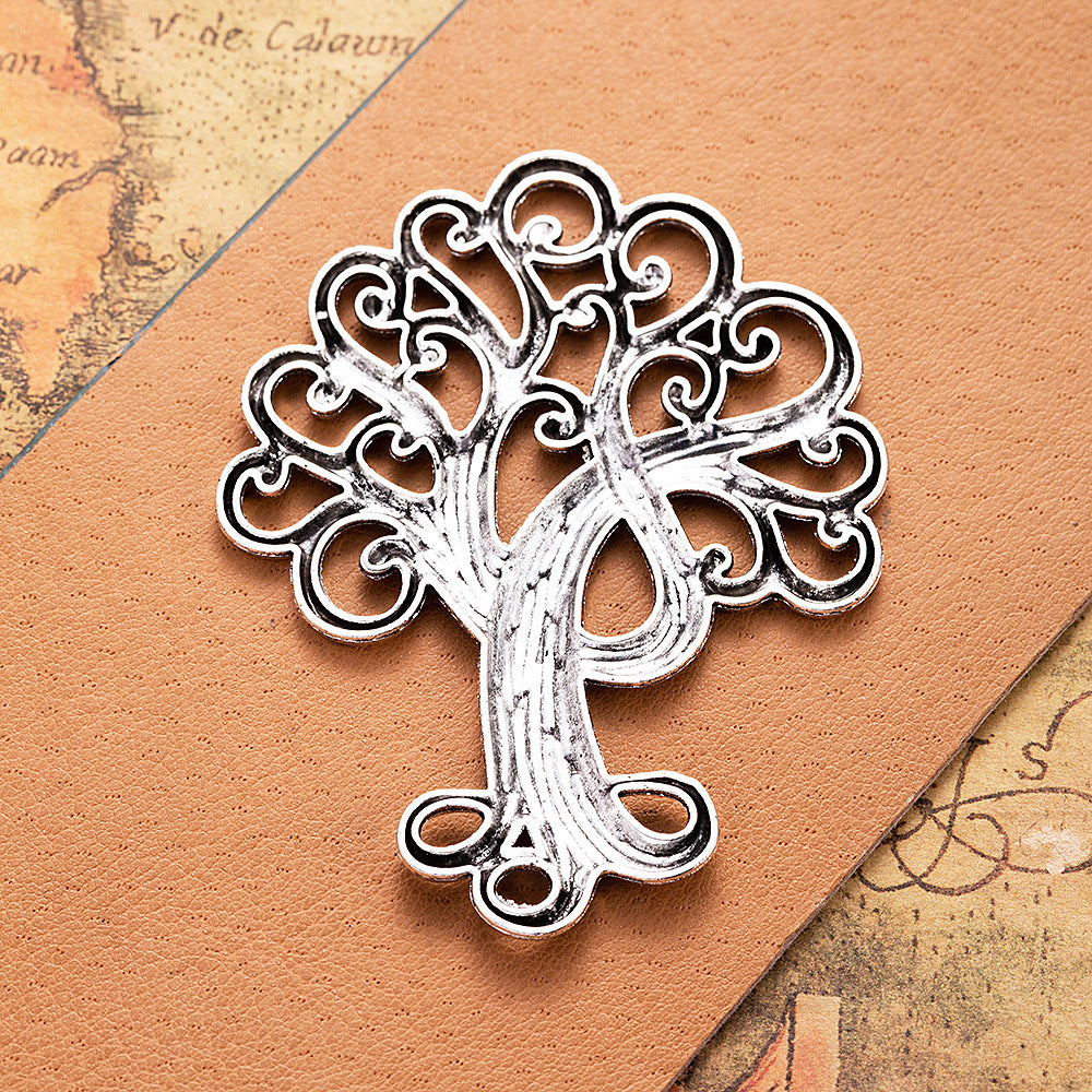 72×56mm Vintage Alloy Tree of Life Pendant