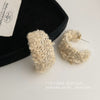 Cream Yarn C Hoops